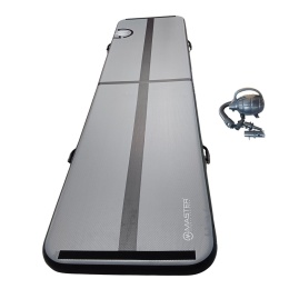 Airtrack Ścieżka Gimnastyczna Akrobatyczna MASTER S-Pro 800 x 150 x 20 cm - Antracytowo-Czarny