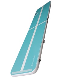 Airtrack ścieżka akrobatyczna MASTER 400 x 100 x 10 cm - Turkusowo-Biały