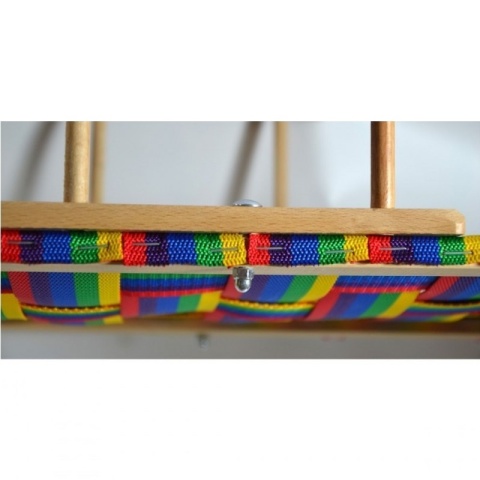 Drewniane sanki z oparciem MASTER 90 cm