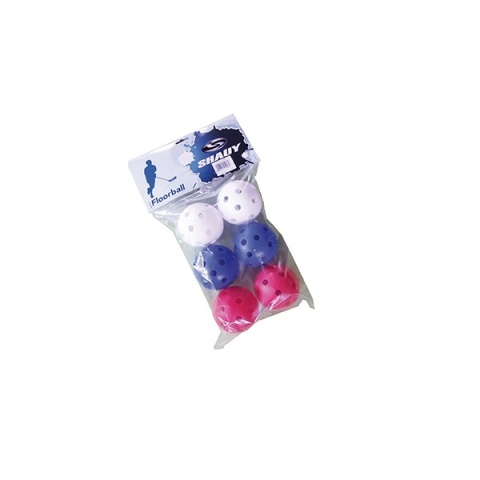 Piłeczki unihokeja SPARTAN - 6 sztuk