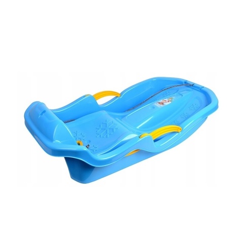 Plastikowe sanki z hamulcami Speed Bob niebieskie