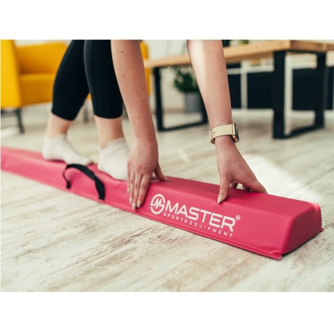Równoważnia Belka Gimnastyczna Składana MASTER 360 cm EVA - różowa