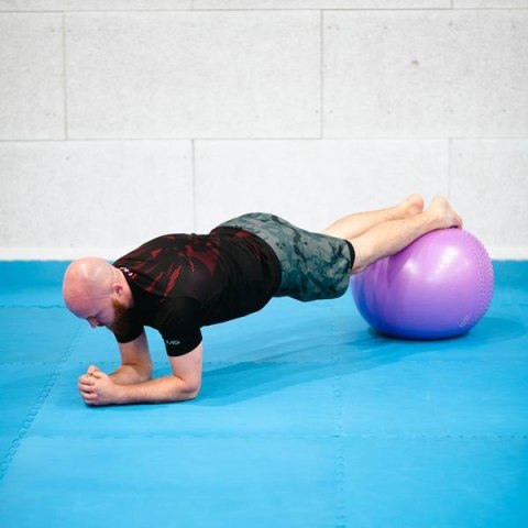 YB03 55CM PURPLE PIŁKA GIMNASTYCZNA MASUJACA HMS