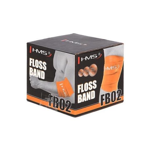 FB02 ORANGE 1.0 x 50 x 2080 MM FLOSS BAND GUMA DO ĆWICZEŃ HMS