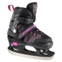 NH11912 A 2w1 BLACK/PINK ROZM. S(31-34) ŁYŻWOROLKI Z WYM. PŁ. HOKEJOWĄ NILS EXTREME