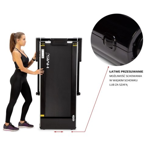 LOOP12 MULTI BLACK BIEŻNIA ELEKTRYCZNA Z BIURKIEM HMS