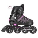 NH11912 A 2w1 BLACK/PINK ROZM. M(35-38) ŁYŻWOROLKI Z WYM. PŁ. HOKEJOWĄ NILS EXTREME
