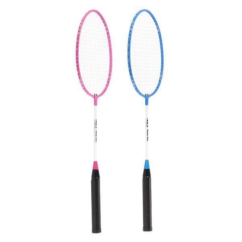 NRZ001 STEEL / ZESTAW DO BADMINTONA 2 RAKIETY + LOTKA NILS