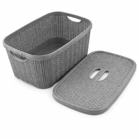Koszyk z pokrywką KNIT 6 l