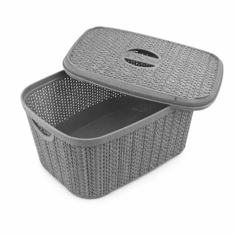 Koszyk z pokrywką KNIT 6 l