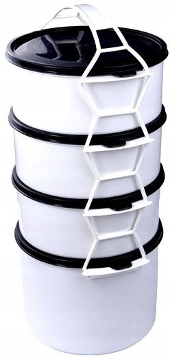 Menażka 4-częściowa 3x1,2l+1,5l