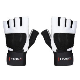 RST04 WHITE-BLACK ROZM. M RĘKAWICE NA SIŁOWNIĘ HMS