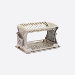 Suszarka do naczyń z ociekaczem 2 poziomowa 470x302x270 mm