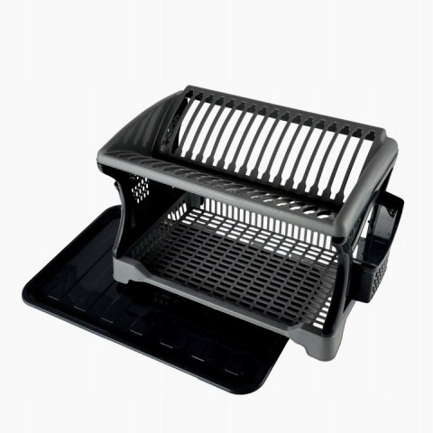 Suszarka do naczyń z ociekaczem 2 poziomowa 470x302x270 mm