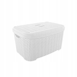 Koszyk z pokrywką KNIT 20 l