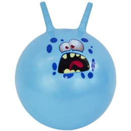 PIŁKA DO SKAKANIA Z ROGAMI 45CM NIEBIESKA