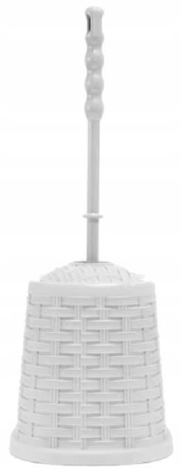Szczotka WC RATTAN -biała 147x147x400