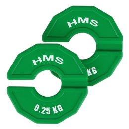 TSN25 TALERZ NA SPRZĘT DO TRENINGU SIŁOWEGO I FITNESS TYPU NAKŁADKA 2 x 0.25 KG HMS