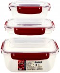 Kpl. Pojemników prostokątnych MASTER 3 cz.