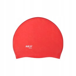 NQC JEDNOKOLOROWY RD01 CZERWONY CZEPEK SILIKONOWY NILS AQUA