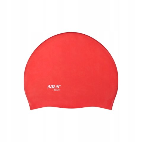 NQC JEDNOKOLOROWY RD01 CZERWONY CZEPEK SILIKONOWY NILS AQUA