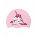 NQC UNICORN RÓŻOWY DZIECIĘCY CZEPEK SILIKONOWY NILS AQUA