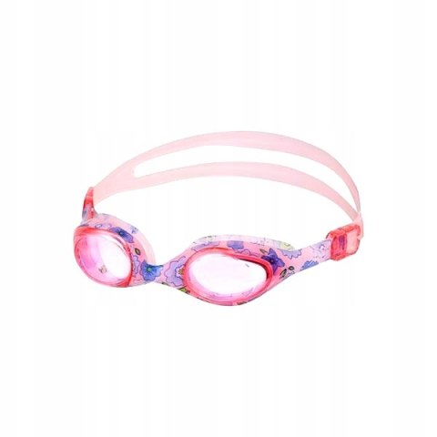 NQG170FAF RÓŻOWY KWIATKI JUNIOR OKULARKI NILS AQUA