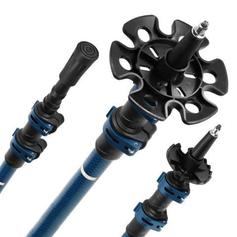 TK8601 BLUE KIJE TREKKINGOWE ALUMINIOWE NILS