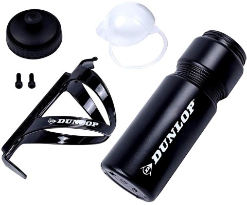 BIDON ROWEROWY DUNLOP 750ML Z KOSZYKIEM CZARNY
