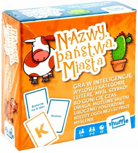 GRA KARCIANA NAZWY PANSTWA MIASTA PUD