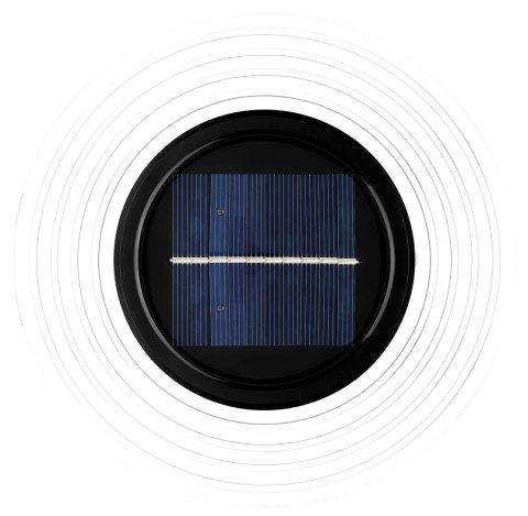 LAMPA SOLARNA DYSKOWA 28 LED DO WBICIA W GRUNT LUB MONTAŻU NA ŚCIANIE