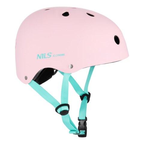 MTW001-1 KASK RÓŻOWY ROZM. L(58-61CM) NILS EXTREME