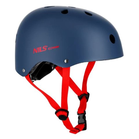 MTW001-1 KASK SZARO-CZERWONY ROZM. L(58-61CM) NILS EXTREME