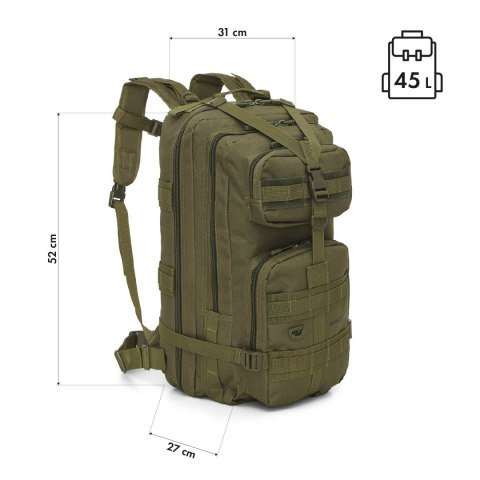 NC3902 PLECAK TAKTYCZNY RANGER ZIELONY 45L NILS CAMP