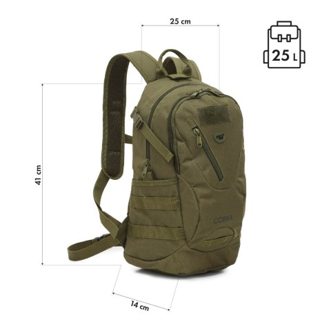 NC3905 PLECAK TAKTYCZNY COBRA ZIELONY 25L NILS CAMP
