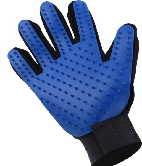 RĘKAWICA DO CZESANIA PSA KOTA NIEBIESKIE KOLCE