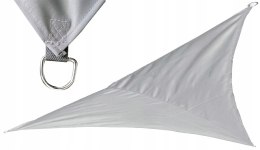 ŻAGIEL PRZECIWSŁONECZNY OGRODOWY TRÓJKĄT 3X3X2M SZARY