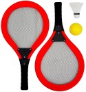 ZESTAW 2 RAKIETY LOTKA PIŁKA DO TENISA BADMINTONA ENERO TOYS