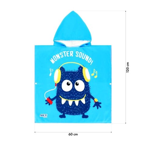 NAR20 RĘCZNIK PONCZO MONSTER NILS AQUA