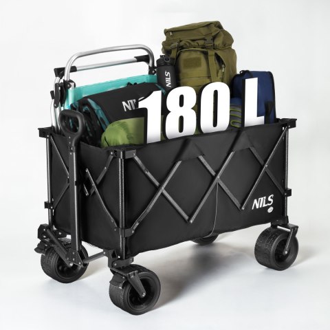 NC2604 WÓZEK CZARNY XXL 180L NILS CAMP