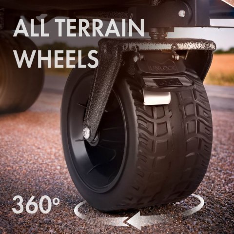 NC2604 WÓZEK CZARNY XXL 180L NILS CAMP