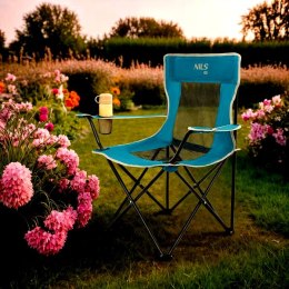 NC3302 KRZESŁO TURYSTYCZNE NIEBIESKO-SZARY NILS CAMP