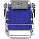 NC3502 KRZESŁO TURYSTYCZNE SKŁADANE NIEBIESKO-SZARE NILS CAMP