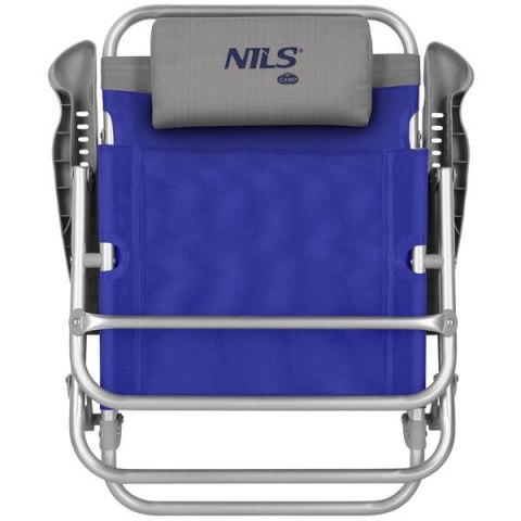NC3502 KRZESŁO TURYSTYCZNE SKŁADANE NIEBIESKO-SZARE NILS CAMP