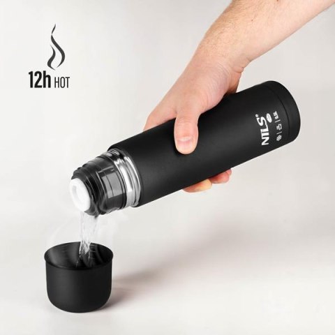 NC3803 TERMOS TURYSTYCZNY 500 ML CZARNY NILS CAMP