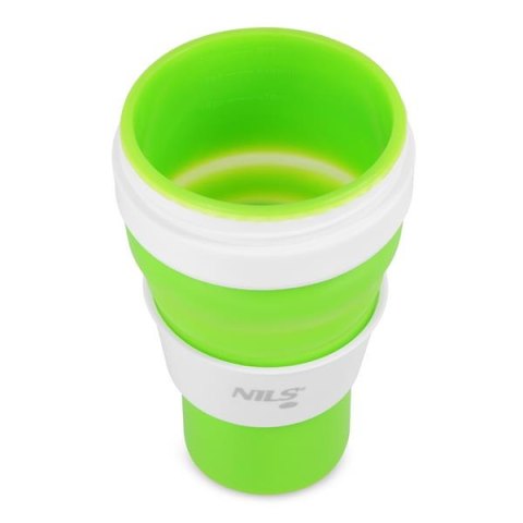 NC4103 KUBEK SILIKONOWY SKŁADANY 600ML JASNO ZIELONY NILS CAMP