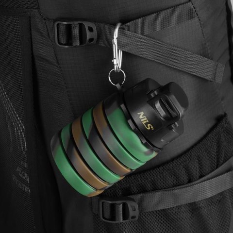 NC4106 BIDON SILIKONOWY SKŁADANY 500ML ZIELONY NILS