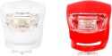 ZESTAW SILIKONOWYCH LAMP ROWEROWYCH LED PRZÓD I TYŁ DUNLOP
