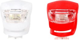 ZESTAW SILIKONOWYCH LAMP ROWEROWYCH LED PRZÓD I TYŁ DUNLOP