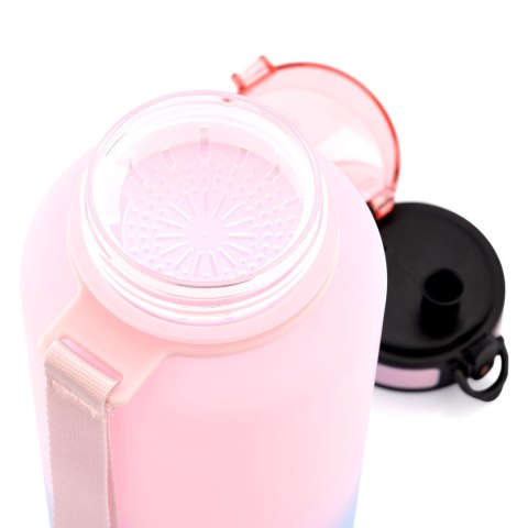 Bidon sportowy Meteor 1500 ml różowy/niebieski